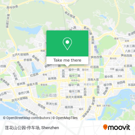 莲花山公园-停车场 map