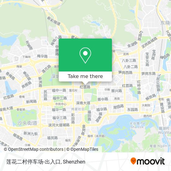 莲花二村停车场-出入口 map