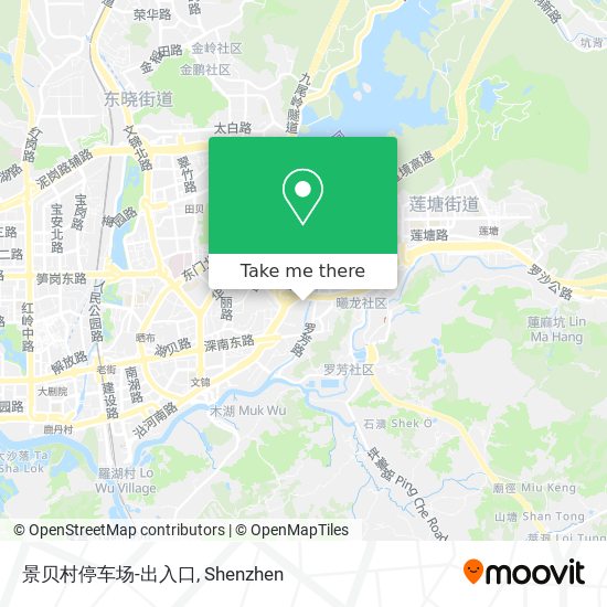 景贝村停车场-出入口 map