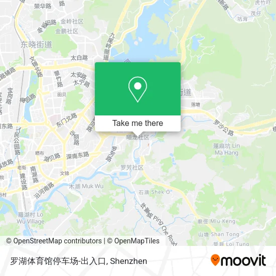 罗湖体育馆停车场-出入口 map