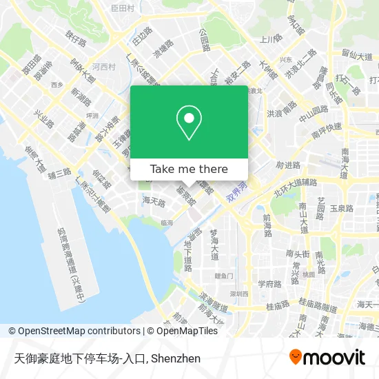 天御豪庭地下停车场-入口 map