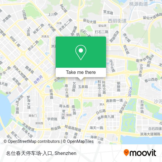 名仕春天停车场-入口 map