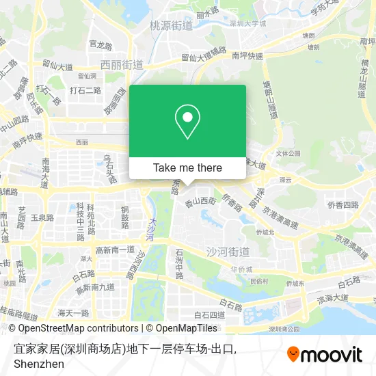 宜家家居(深圳商场店)地下一层停车场-出口 map