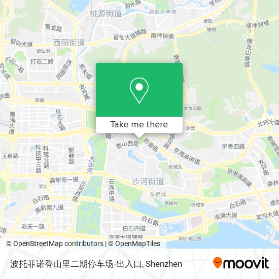 波托菲诺香山里二期停车场-出入口 map