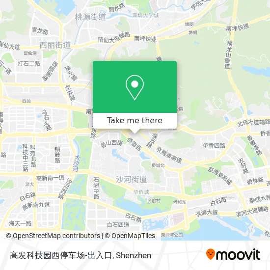 高发科技园西停车场-出入口 map