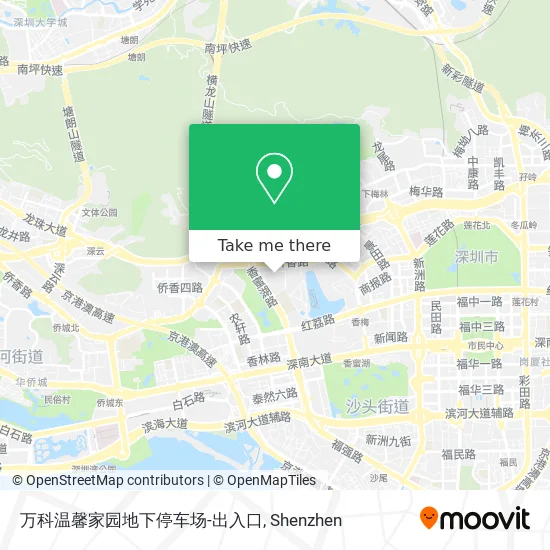 万科温馨家园地下停车场-出入口 map