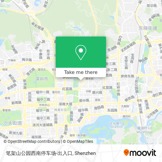 笔架山公园西南停车场-出入口 map