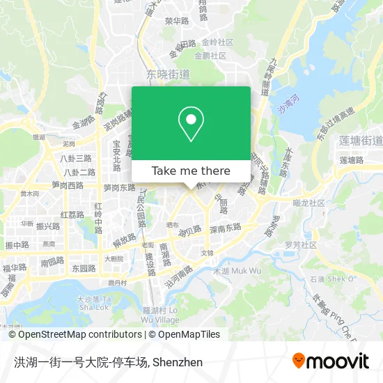 洪湖一街一号大院-停车场 map