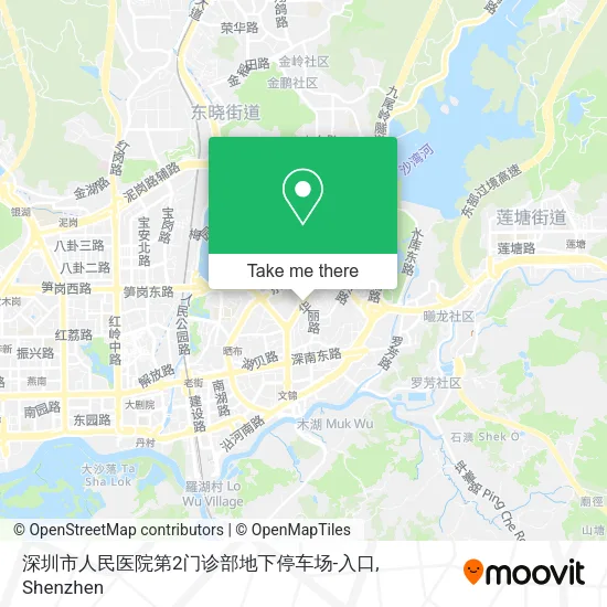 深圳市人民医院第2门诊部地下停车场-入口 map