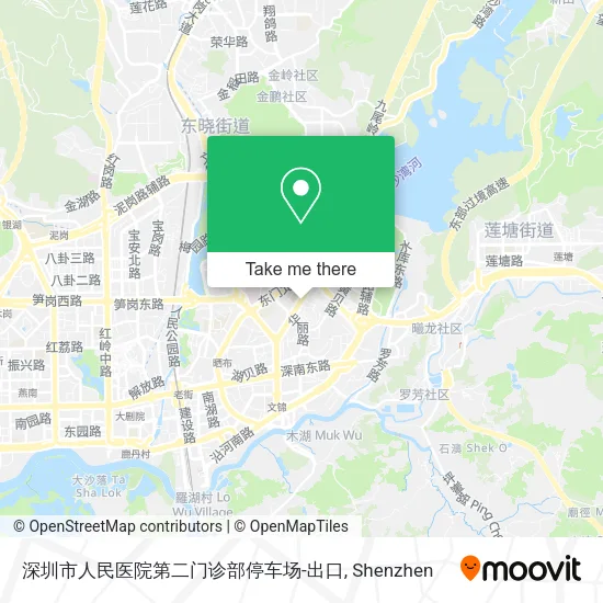 深圳市人民医院第二门诊部停车场-出口 map