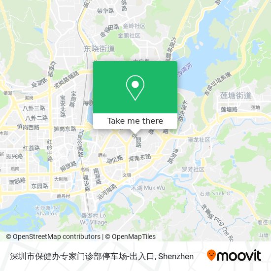 深圳市保健办专家门诊部停车场-出入口 map