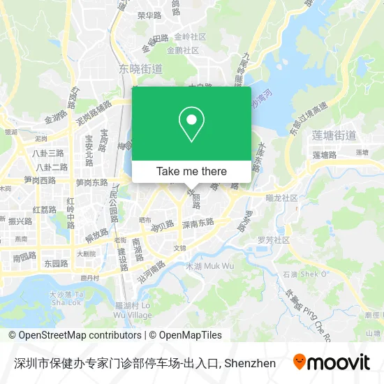 深圳市保健办专家门诊部停车场-出入口 map