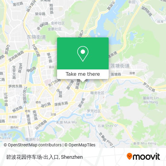 碧波花园停车场-出入口 map