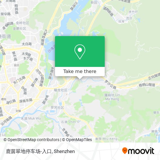 鹿茵翠地停车场-入口 map