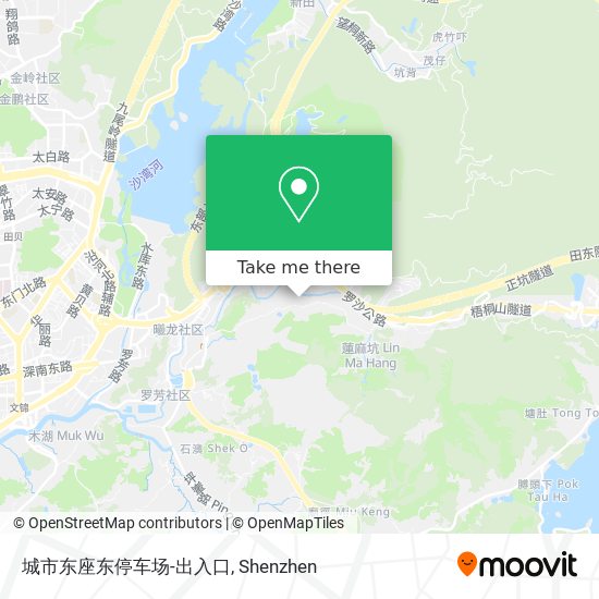 城市东座东停车场-出入口 map