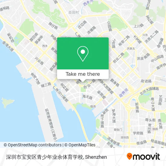 深圳市宝安区青少年业余体育学校 map