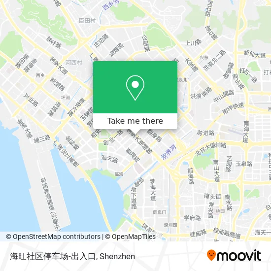 海旺社区停车场-出入口 map