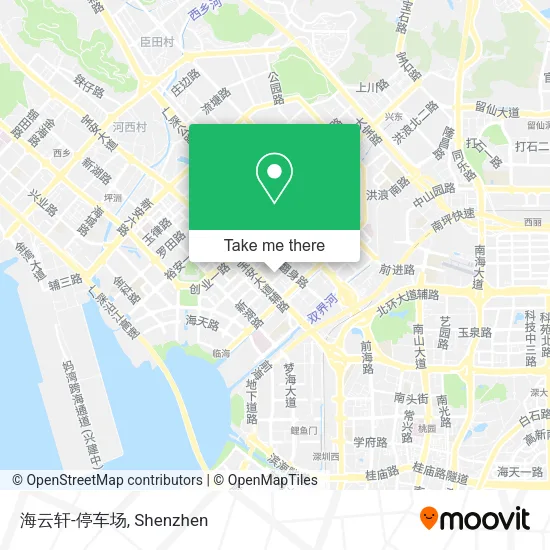 海云轩-停车场 map
