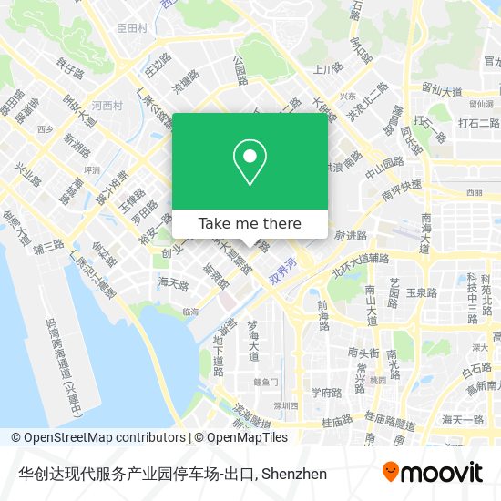 华创达现代服务产业园停车场-出口 map