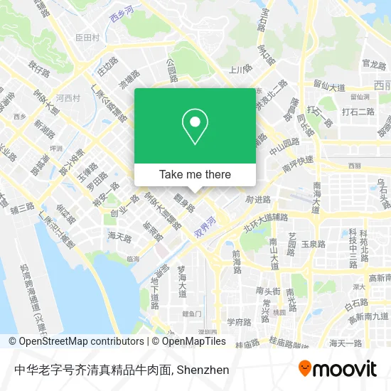 中华老字号齐清真精品牛肉面 map