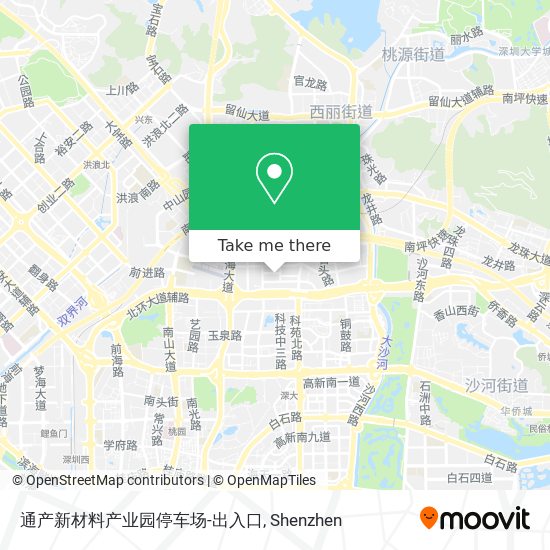 通产新材料产业园停车场-出入口 map