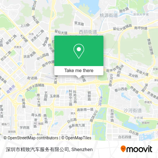 深圳市精致汽车服务有限公司 map