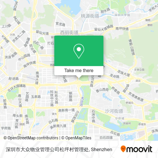 深圳市大众物业管理公司松坪村管理处 map