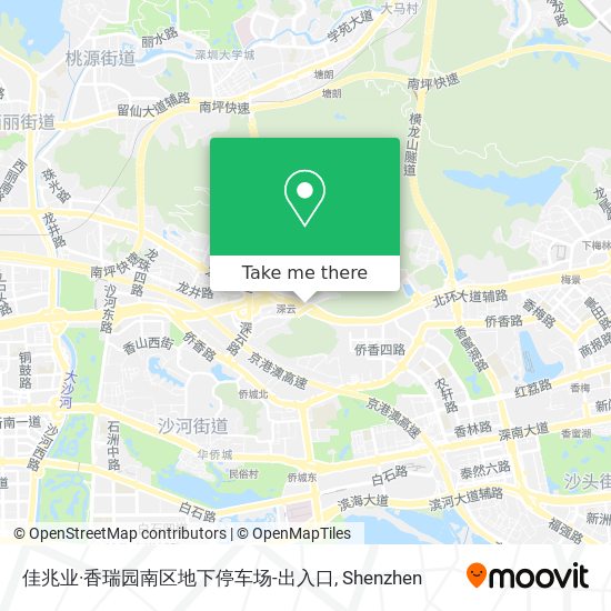 佳兆业·香瑞园南区地下停车场-出入口 map