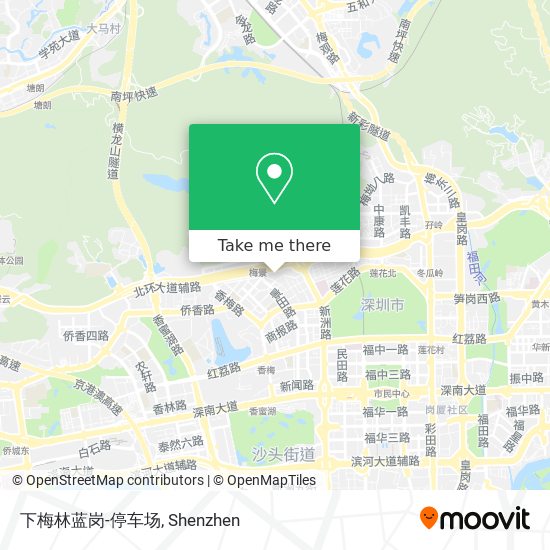 下梅林蓝岗-停车场 map