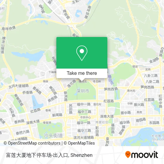 富莲大厦地下停车场-出入口 map