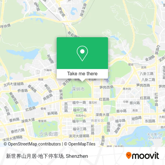 新世界山月居-地下停车场 map