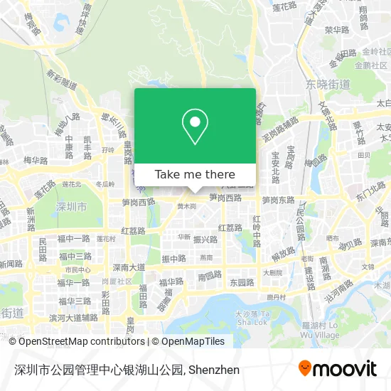 深圳市公园管理中心银湖山公园 map