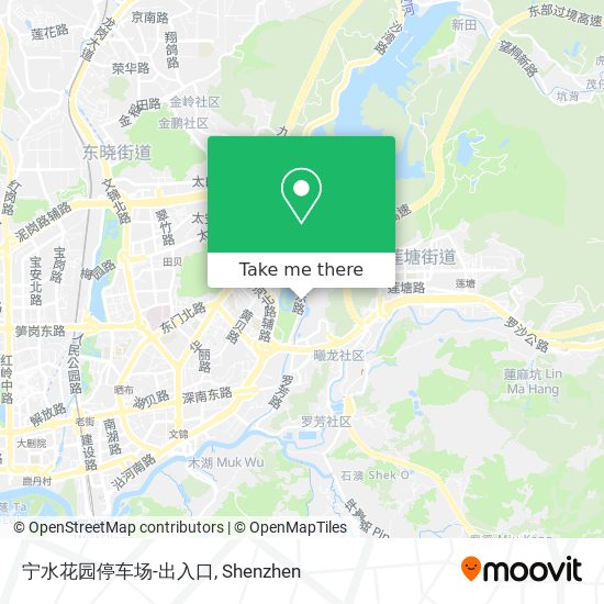 宁水花园停车场-出入口 map