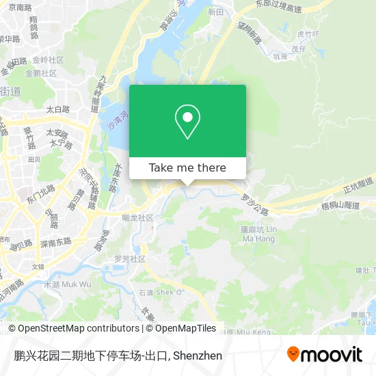 鹏兴花园二期地下停车场-出口 map