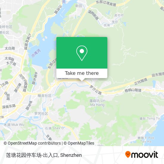 莲塘花园停车场-出入口 map