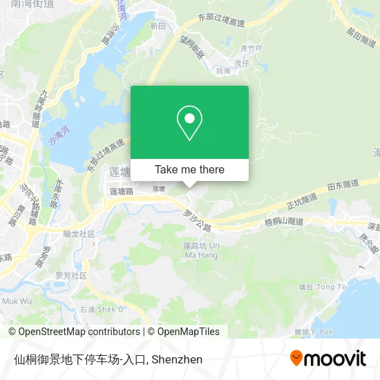 仙桐御景地下停车场-入口 map