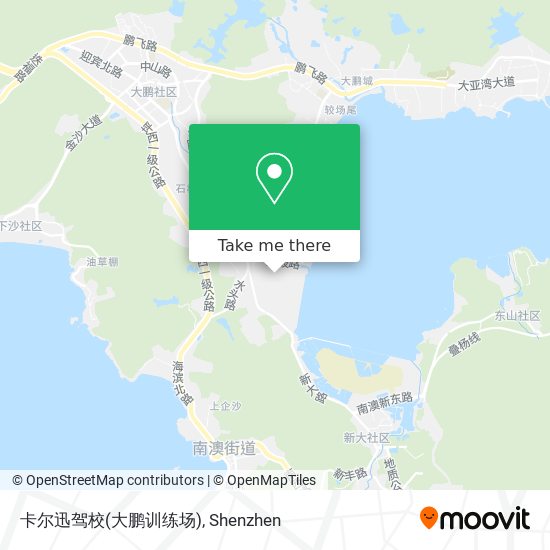 卡尔迅驾校(大鹏训练场) map