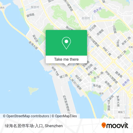 绿海名居停车场-入口 map