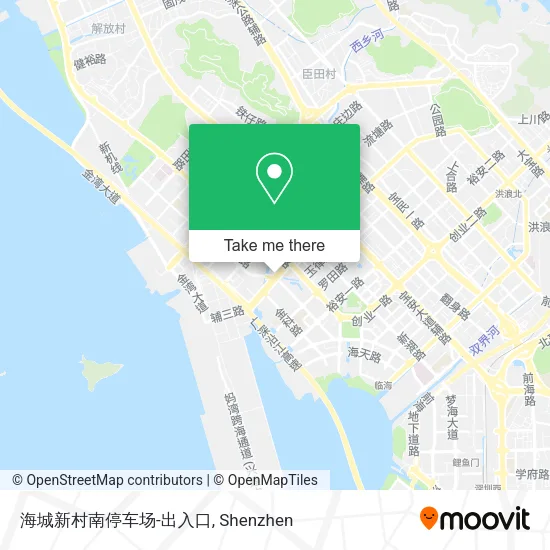 海城新村南停车场-出入口 map