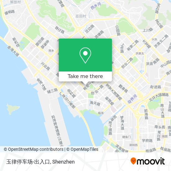 玉律停车场-出入口 map