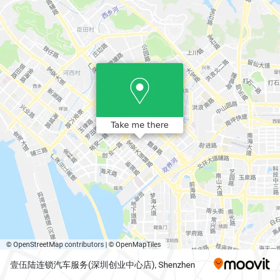 壹伍陆连锁汽车服务(深圳创业中心店) map