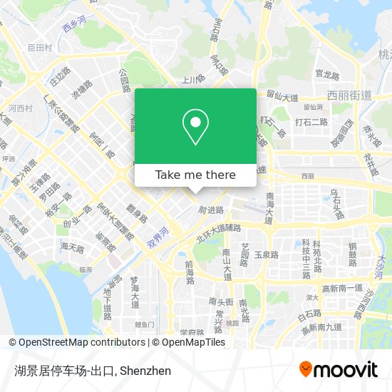 湖景居停车场-出口 map