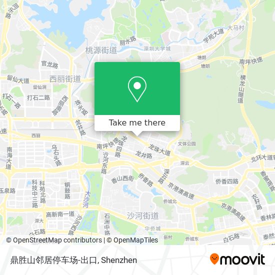 鼎胜山邻居停车场-出口 map