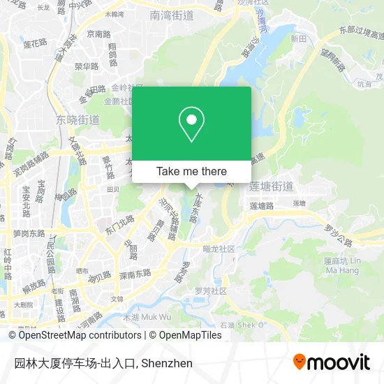 园林大厦停车场-出入口 map