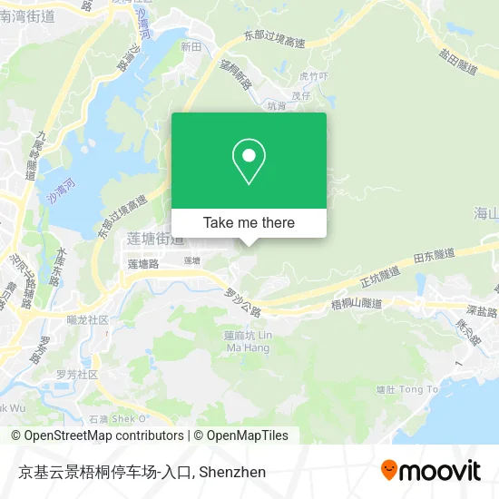 京基云景梧桐停车场-入口 map