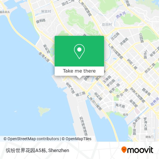 缤纷世界花园A5栋 map