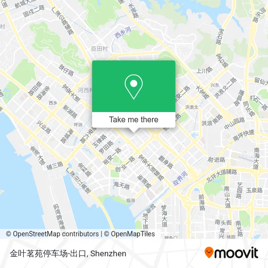 金叶茗苑停车场-出口 map