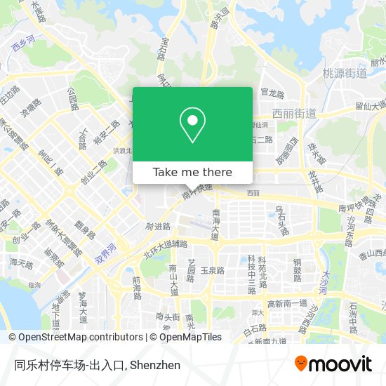 同乐村停车场-出入口 map