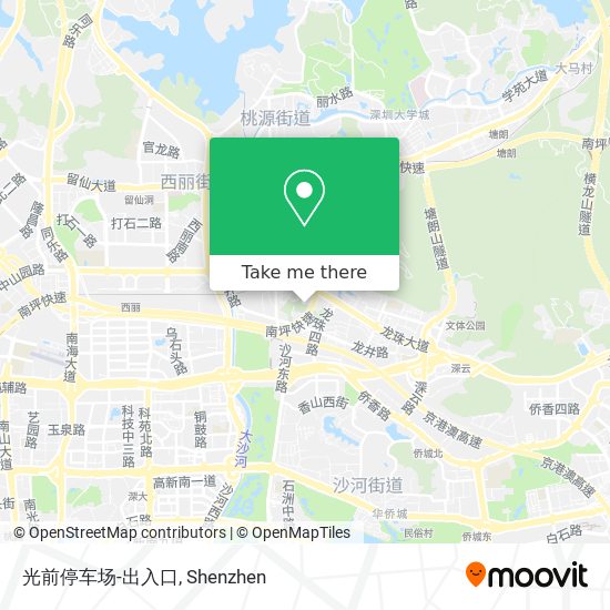 光前停车场-出入口 map