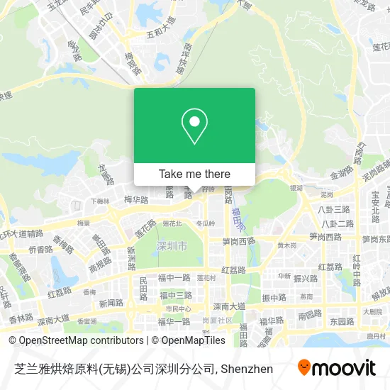 芝兰雅烘焙原料(无锡)公司深圳分公司 map